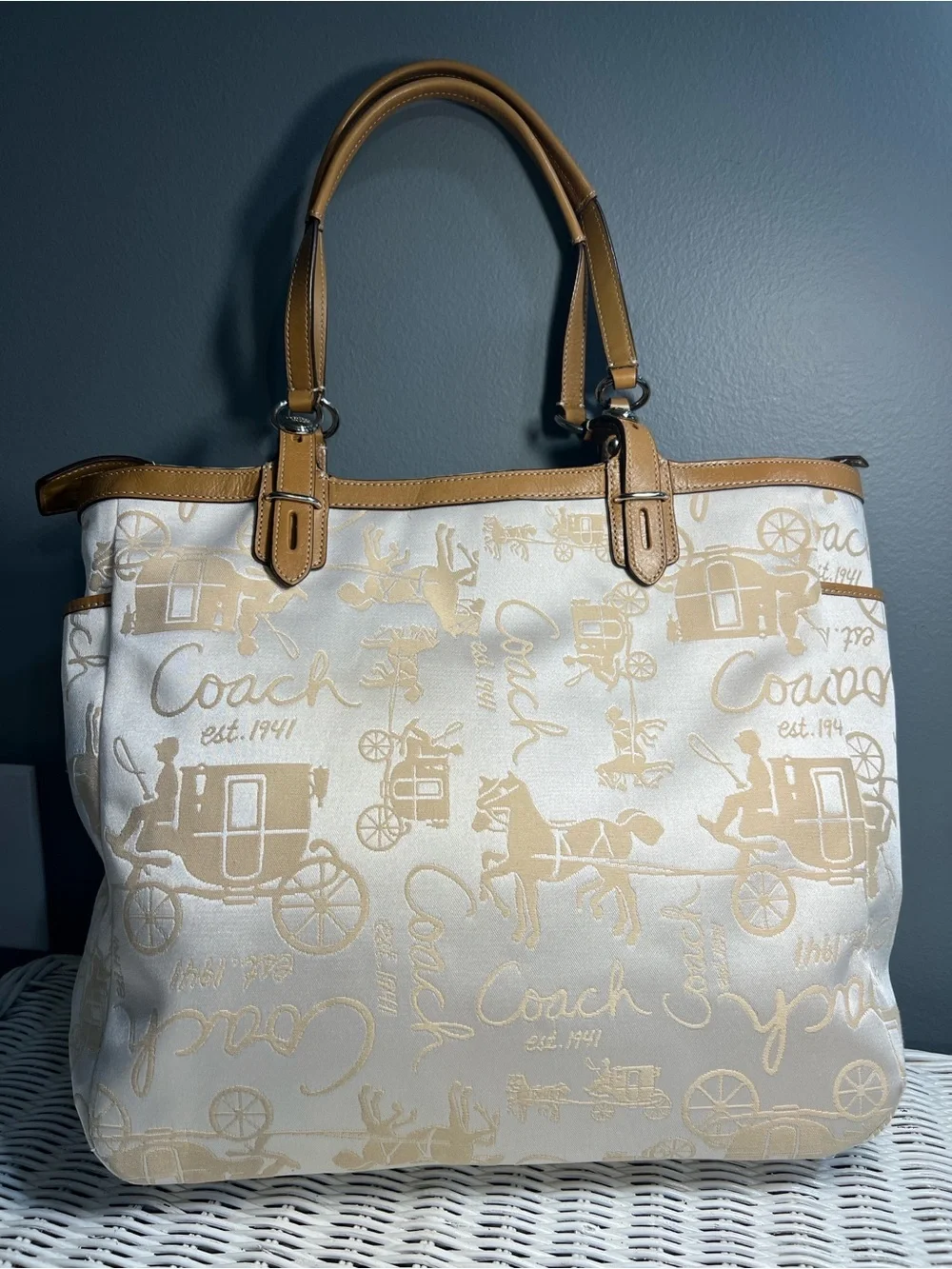 Coach Gallery Horse & Carriage Tote